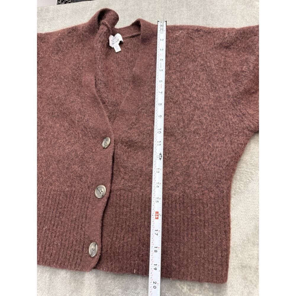 & Other Stories Brown Button-Up Mohair Blend Cardigan - Picture 5 of 8